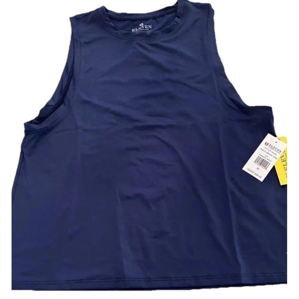 Eleven By Venus Williams Tank Top M Navy Peace‎ Maker Tennis Pickleball Stretch
